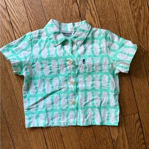 Bobo Choses Lucky Fish All Over Woven Shirt - Size 12 Months